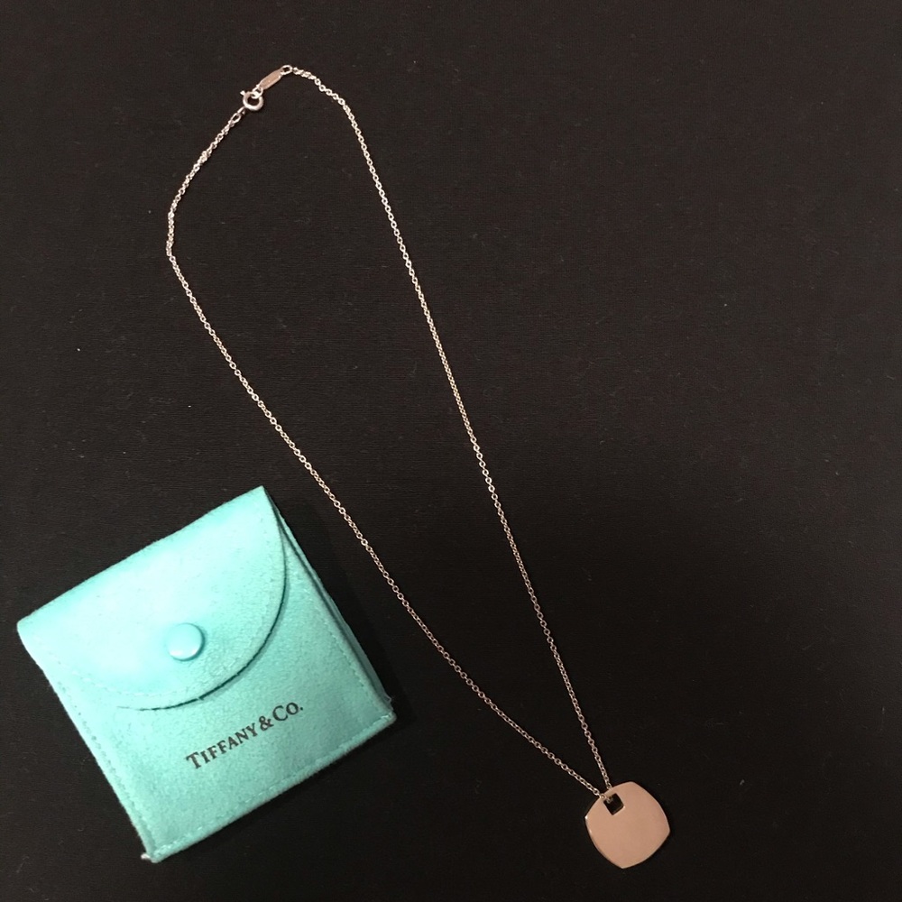 Tiffany & Co. Silver Frank Gehry Pendant Necklace with Tiffany Blue Pouch
